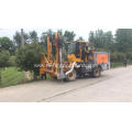 Intelligent highway guardrail drilling pile driver